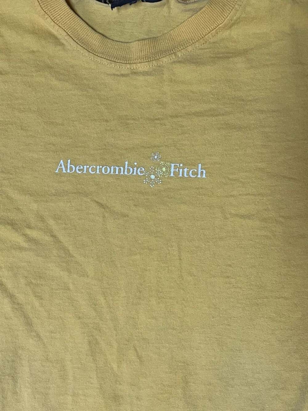 Abercrombie & Fitch Long Sleeve Graphic T-Shirt Yellow